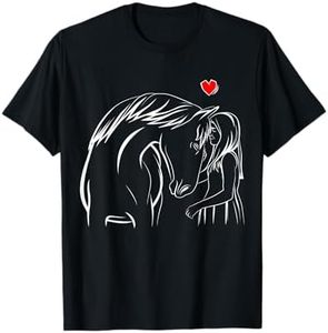 Caballos chica amor jinete amante de los caballos Camiseta