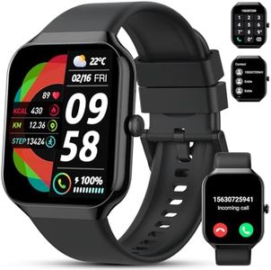 Smart Watch(Answer/Make Call), 2025 New Smartwatch for Men Women, 1.96" HD Fitness Watch with 110+ Sport Modes, Heart Rate, Sleep Monitor, Pedometer, IP68 Waterproof Activity Tracker for Android iOS