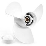 13 1/2x15-K Boat Motor Aluminum Propeller - Replaces 6E5-45947-00-EL Compatible with Yamaha 60HP 70HP 75HP 80HP 85HP 90HP 115HP 130HP 15 Tooth-RH - Outboard Propeller-Boat Motor Aluminum Propeller