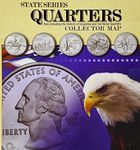 State Series Quarters Collector Map: Also Including the District of Columbia and Territorial Quarters