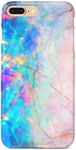 uCOLOR Case Compatible iPhone 8 Plus/7 Plus 6s Plus/6 Plus Cute Case Pink and Blue Opal Crystal Marble Soft TPU Silicone Shockproof Cover Compatible iPhone 8 Plus/7 Plus/6S Plus/6 Plus(5.5")