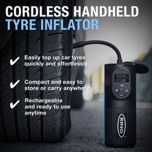 Ring TyreInflate Go 2 Cordless Tyre Inflator – Portable Air Pump