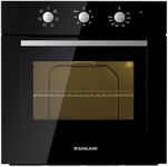 GASLAND Wall Oven 24 Inch, Built-in Electric Wall Ovens, 240V 3240W 2.3Cu.ft 5 Cooking Functions Wall Oven, CSA Approved, Black Glass