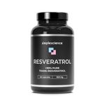 RESVERATROL 1000MG | 100% Pure Trans Resveratrol | High Strength Antioxidant Supplement | 60 x 500MG Capsules | Lab Tested | 100% Natural and Non-GMO