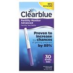 Clearblue Fertility Test Sticks, for use with Advanced Fertility Monitor, 30 Tests