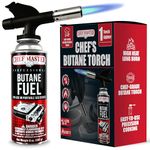 Chef-Master Chef’s Torch | Model 90014 | High Performance Burns up to 3 hours | Does not include butane cylinder