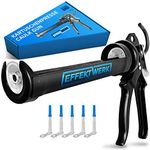 Effektwerk Sealant Caulking Gun for 150-310 ml Silicone Cartridges, Heavy-Duty Caulk Gun w/ 25:1 Thrust Ratio, Caulk Applicator Tool for Filling Cracks in Bathroom & Windows