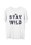 Wear Your Opinion Men's S to 5XL Premium Combed Cotton Printed Half Sleeve T-Shirt (Design : Stay Wild,White,XXXX-Large)