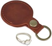 Leather Keychain Ring Holder, Weddi