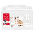 IRIS USA 586680 Ci-604E Pet Pen, White, Off White, 24''H