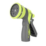 Flexzilla NFZG67-E Heavy Duty Pistol Grip Adjustable 7-Pattern Nozzle, ZillaGreen