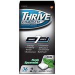 Thrive Complete Nicotine Replacement Gum, Quit Smoking Aid, 2mg Regular Strength, Fresh Spearmint, 36 Count