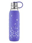 Contigo Purity Glass Water Bottle, 20 oz. with Petal Sleeve, Grapevine,