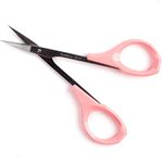 EMILYSTORES 4" Curved Craft Scissors for Eyebrow Eyelash Extensions Stainless Steel 1PC by EMILYSTORES