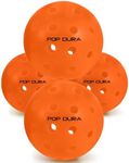 insum POP DURA,POP Fast 4Pack & 12 Pack Pickleballs Balls, High Performance Outdoor Pickleballs | USAPA Approved Tournament Play | Rotational Molded Durable Tech