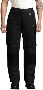 Royal Enfield X Rev'It Mens Darcha Pro Riding Trouser Black Seeflex™ Ce-Level 2 Knee Tectors and Seesmart Ce-Level 1 Hip Tectors(32") 81 Cm Along with 3D Ballistic Air mesh for Excellent Ventilation