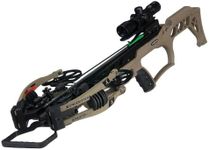 Xpedition Archery Xpedite 420 Crossbow with Rope and Crank Cocking Device, Compound Crossbow Package with Illuminated 4X32 Scope, 420 Feet Per Second