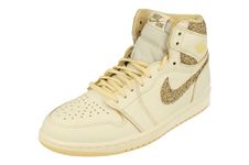 NIKE Air Jordan 1 Retro Hi OG Craft Mens Basketball Trainers FD8631 Sneakers Shoes (UK 6 US 7 EU 40, sail Pale Vanilla Black 100)