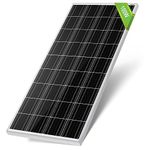 ECO-WORTHY 100W 12 Volt Solar Panel Monocrystalline 100 Watt Solar Module for Battery Charging