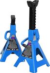 OKSTENCK 6 Ton 2 Pack Axle Stand，Adjustable Jack Car Stand (13,000 lb) Capacity, Car Truck, for Farm, Auto Repair Store, Home (Blue)