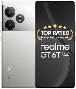 realme GT 6T 5G (Fluid Silver,8GB RAM+128GB Storage) | India's 1st 7+ Gen 3 Flagship Chipset | 1.5M+AnTuTu Score | 5500mAh+120W | The World's Brightest Flagship Display