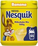 Nesquik Banana Flavoured Milkshake Powder, with Vitamin C & D, 500g Tub (Pack of 1)