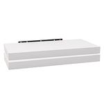 WOLTU 2 Pcs Floating Shelf White Wooden Wall Storage Display Shelf 70cm Long RG9369ws-2-UK