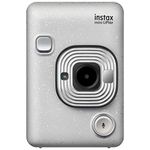 Fujifilm Instax Mini Liplay Hybrid Instant Camera - Stone White