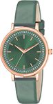 ON TIME OCTUS Synthetic Analog Girl's And Women's Watch Op (Green Color Dial Green Colored Strap), Band_Black