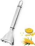 Folmywy Corn Peeler Tool Cob Cutter Thresher Magic Scraper Stripper Slicer Convenient Efficient Ergonomic Handle Kichen BBQ Gadget Stainless