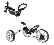 Clicgear Model 4.0 Golf Push Cart, 3-Wheel Foldable Walking Golf Cart (White)