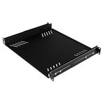 Penn Elcom R1290/1U Sliding Rack Tray (Audio, AV, IT, DJ) Equipment Shelf for 1 Rack Space up to 15 Inch Deep