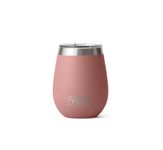 YETI Rambler Wine Tumbler, Vacuum Insulated Stainless Steel Tumbler with Magslider Lid, Sandstone Pink, 10 oz (296 ml)