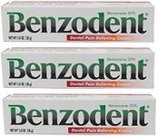 Benzodent Dental Pain Relieving Cream, 1 Ounce - Pack of 3