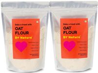 By Nature Oats Flour, 1kg (500g X 2 Packs) | Healthy Oats Atta | No Wheat I No Maida | Protein Rich atta | All Natural 100% Wholegrain | Rich in Fibre | Naturally Gluten Free Oats Flour