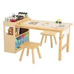 Kids Art Table and 2 Chairs with Ro