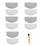 Hongfa 10 Packs Steam Mop Pads Compatible with Bissell Powerfresh 1940 1806 1544 2075 1940F 1940Q 1940T 1940W 2075A 2685A,Reusable and Washable Microfiber Mopping & Scrubbing Replacement Pads