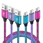 USB C Charger Cable Fast Charge, 6FT+3FT+3FT USB Type C Cable Fast Charging Phone Charger Lead Nylon for Samsung Galaxy A15/A55/A35/A25/A14/A54/A34/A13/A05s/S24/S23/S22/S21/S20/S10, Google Pixel 8a/9