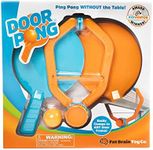 Fat Brain Toys F195 Fat Brain Door, Ping Pong Without Table, Includes Clamp with Tethered Ball and 2 Paddles, Suitable for Kids from 6 Years +, Multicoloured