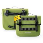 ROCKBROS Bike Pannier Bag 9L-15L Water-Repellent Bicycle Rack Trunk Bag, for Rear Carrier Rack, Rear Seat Double Side Cycle Pannier with Shoulder Strap for Storage