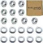 M8 Nuts & Washers Set. 10 – M8 Steel Nuts & 10 – M8 Form A Flat Washers.