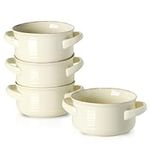 TEAKISS Ceramic Soup Bowls with Han