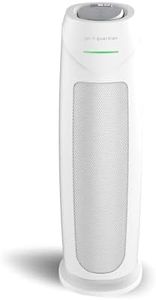 GermGuardian Air Purifier for Home, for Wildfire Smoke, Pets, Pollen, Odor, Mold Spores, Large Rooms Up to 743 Sq. Ft., with HEPA Pure Air Filter, UV-C Light, Air Quality Sensor, 22", AC4880W, White