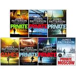 James Patterson Private Series Books 9 - 15 Collection Set (Private Vegas, Private Sydney, Private Paris, The Games, Private Delhi, Private Princess & Private Moscow)