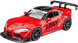 ARNIYAVALA 1:22 for Toyota Supra GR LBWK Racing Car Toy Alloy Car Diecasts & Toy Vehicles Car Model Sound and Light Model Toys for Children (RED)