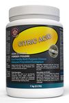 CITRIC ACID | Anhydrous | Food Grade BP/USP/FCC/E330/JSFA | Eco-Friendly Multi-Purpose Cleaner | 2.2 Pounds (1 kg) | Dishwasher Cleaner And Deodorizer | Limescale Descaler | Rust Remover