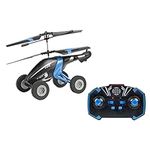 FLYBOTIC Air Wheelz, Rechargeable RC Heilcopter, 2-Channel Helicopter with LED Lights, Drive on Land and Fly, Auto-Stable Technology, Suitable for 10+