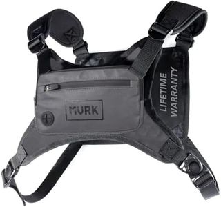 MVRK Water Resistant Running Vest Chest Pack, Phone Holder for Running, Lightweight Training Pack with Extra Storage & Reflective Detail