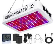 HONORSEN 1000W LED Grow Light Full Spectrum Double Switch Plant Light for Hydroponic Indoor Plants Veg and Flower (10W LEDs 100Pcs)