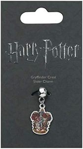 The Carat Shop Harry Potter Silver Plated Gryffindor Crest Slider Charm, Silver